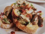 Bruschetta de gorgonzola e panceta