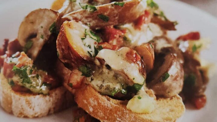 Receita: Bruschetta de pancetta e gorgonzola