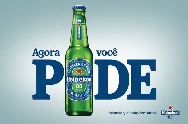 Banner da Heineken zero "agora você pode"